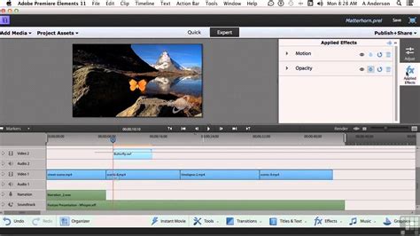 Adobe certified premiere pro instructor john snape will guide you through the elements version which focuses on smart and automated options to create professional level results. Adobe Premiere Elements 11 Tutorial | Adding Motion ...