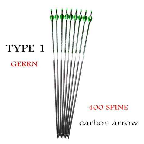 612pcs Archery 400 Spine Carbon Arrows 31inch Pure Carbon Material