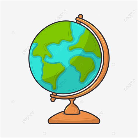 Flat Globe Clipart Hd Png Globe Simple Flat Cartoon Design With