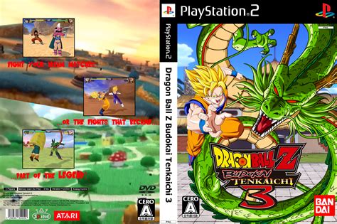 Namco bandai games (jp), bandai (ko), atari (eu, us, au)genre: Dragon Ball Z Budokai Tenkaichi 3 PlayStation 2 Box Art ...