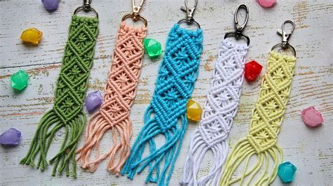 Diy Macrame Keychain Tutorial Macramé Llavero Tutorial Macrame