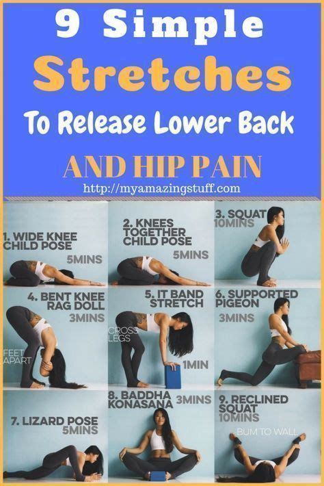 Simple Exercises To Release Lower Back Pain And Hip Pain Hip Flexor