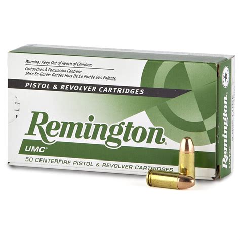 Remington Umc Handgun 9mm Luger Mc 115 Grain 50 Rounds 6096 9mm