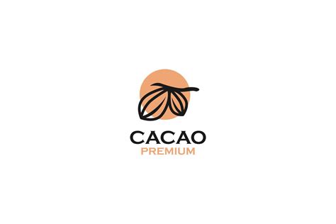 Flat cacao logo icon design vector template illustration idea 9155537 ...