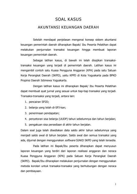 Soal Penerimaan Karyawan Bagian Akuntansi / Contoh Soal ...