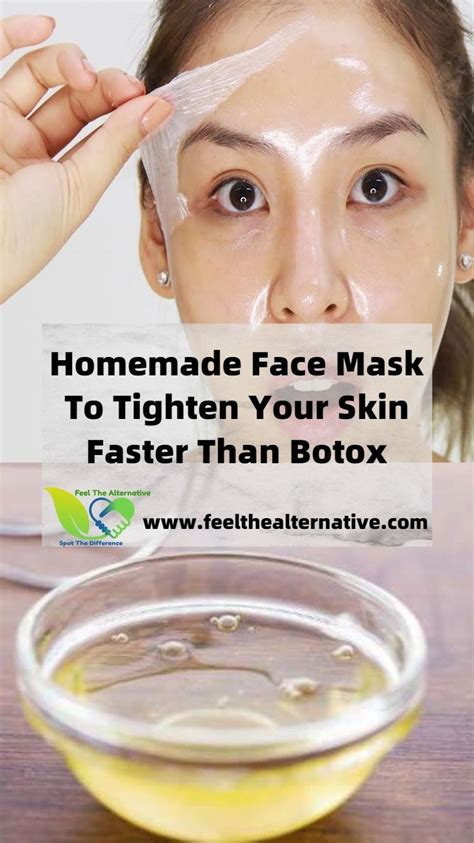 Homemade Face Mask To Tighten Your Skin Faster Than Botox Healthy Hacks