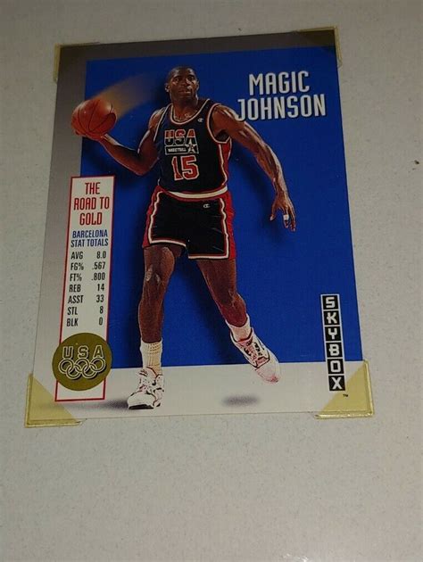 1992 Skybox Olympic Team Usa12 Magic Johnson Hof Lakers Dream Team Nba