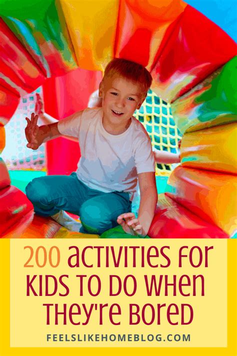 200 Fun Things For Kids To Do When They Re Bored Free Printable