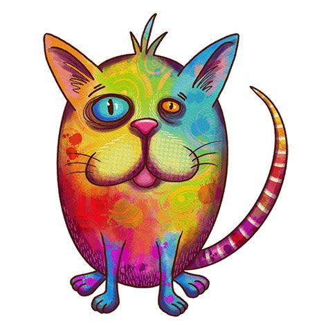 Colorful Rainbow Cats T Shirt