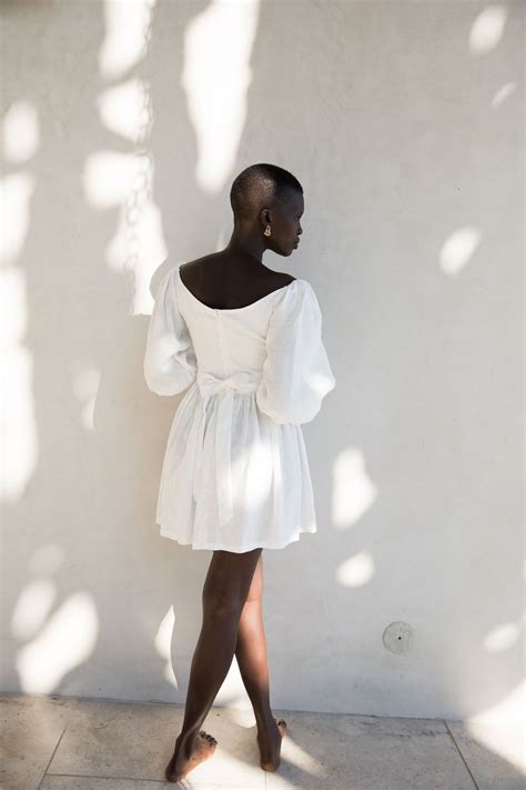 The Bellflower Mini Dress In Blanc Kara Thoms Boutique