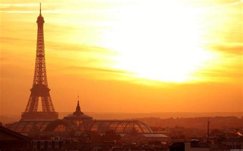 Eiffel Tower And Paris Under The Sun Wallpaper Travel And World