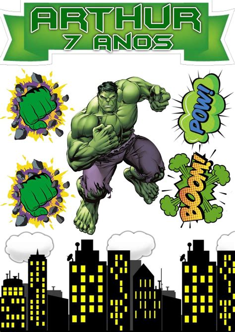 Pin De Marylou Wescott Em Hulk Art Hulk Infantil Festas De
