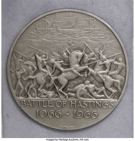 1066 1966 Battle Of Hastings Medal By Paul Vincze World Medals