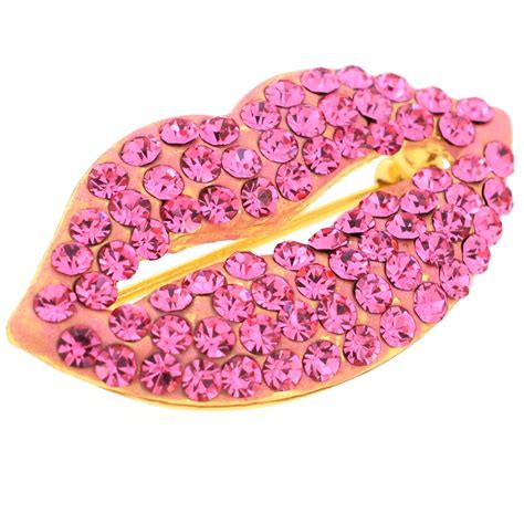 pink lips crystal brooch pin fantasyard costume jewelry and accessories crystal brooch brooch