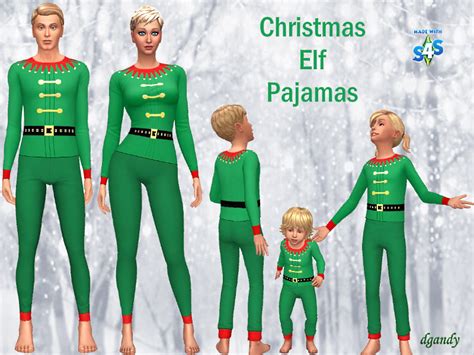 Dgandys Christmas Elf Pajamas 2019 Set