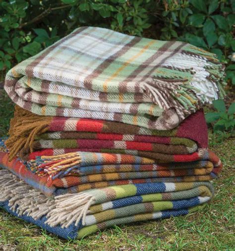 Tweedmill British Made 100 Wool Blanket Antique Buchanan Wales