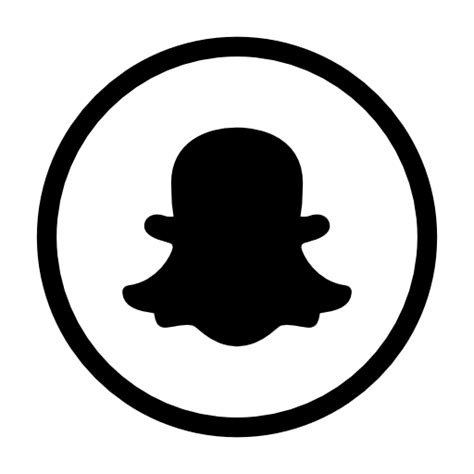 Snapchat Icon Black Snapchat 1 Svg Iconmonstr