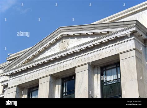 Dirksen Senate Office Building In Washington Dc With The Inscription