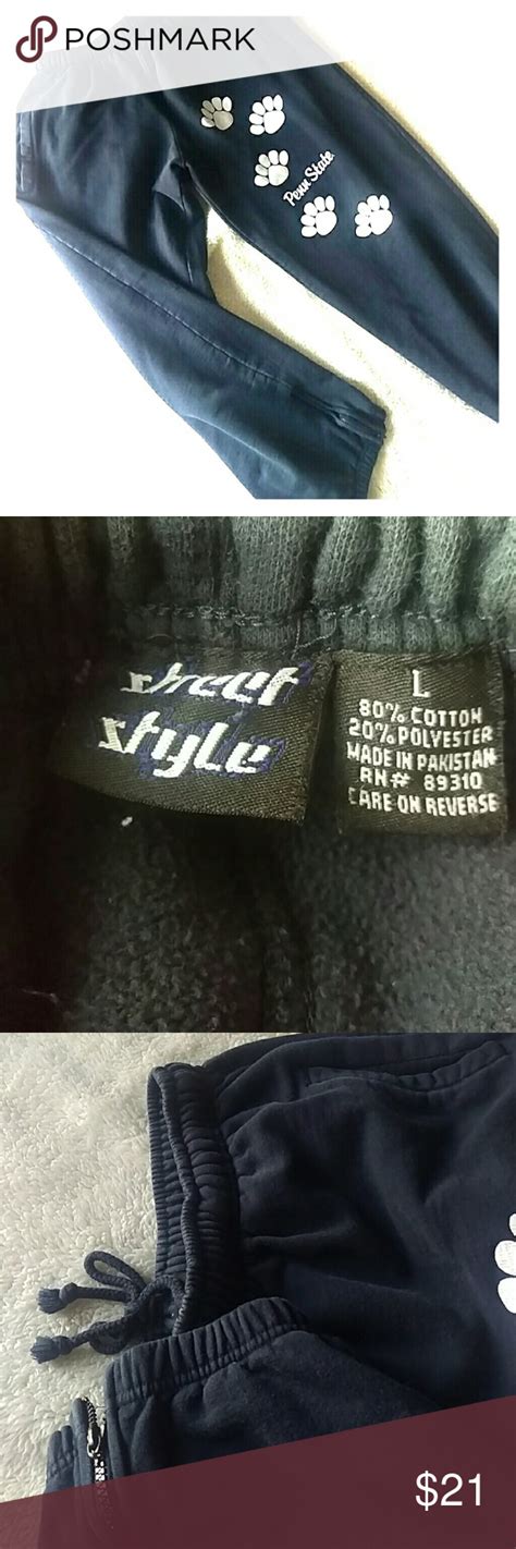 They are ultra durable, waterproof, fade. Vintage Penn State paw print sweatpants size large ...