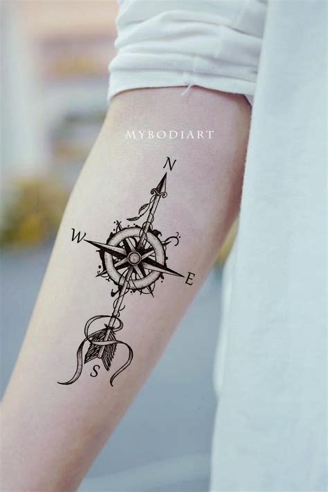 Details 73 Compass Temporary Tattoo Incdgdbentre