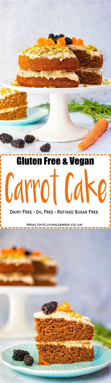 Gluten Free Vegan Carrot Cake Healthy Living James Dairy And Egg