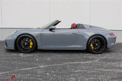 2019 Porsche Speedster Pts Slate Gray With Interior To Sample Red