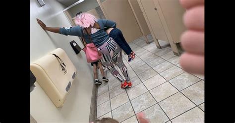 Mom Goes Viral After Being Seeing Punishing Her Son In Public Bathroom