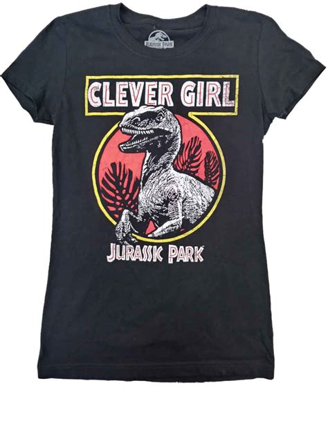 Jurassic Park Womens Jurassic Park Clever Girl Tee Shirt Velociraptor