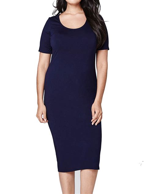 Plus Size Wholesale Clothing By Simply Be Simplybe Navy Midi