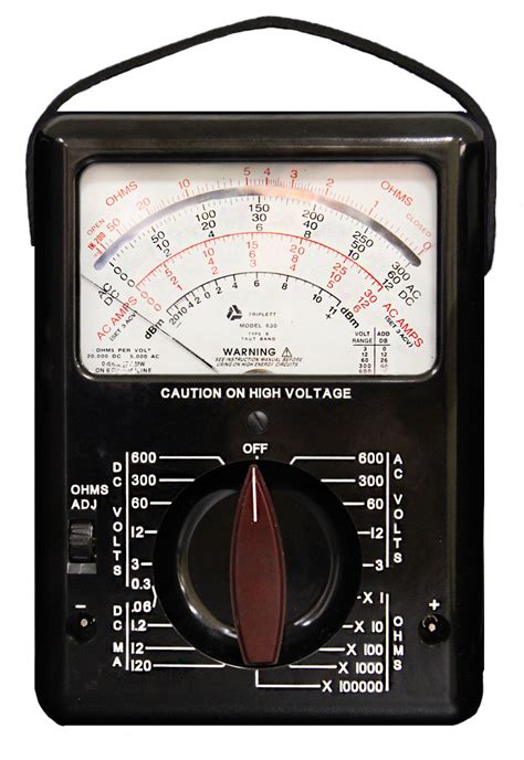 Model 630 Analog Multimeter with Chemical Resistant Glass Meter Window ...