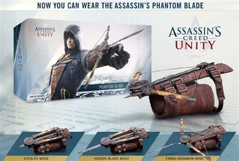 چاقو مخفی Assassin Creed Unity Arno Arrow Phantom Blade Gauntlet عصر بازی