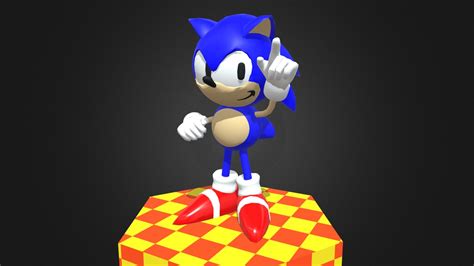 Early 90s Sonic Model Recreation 3d Model By Xinus22 47f5c12