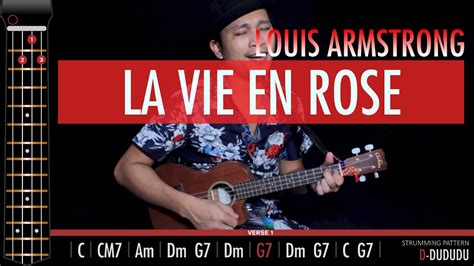 🎸🌹 La Vie En Rose Louis Armstrong Cover Tabs Chords Youtube