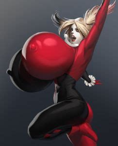 Harley Quinn Boobs Inflation Blueberry