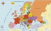 Mapa de Europa para imprimir | Político | Físico | 🥇 2022
