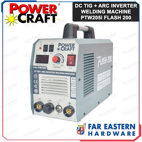 POWERCRAFT DC TIG Arc Inverter Welding Machine 200A PTW 205i Lazada PH
