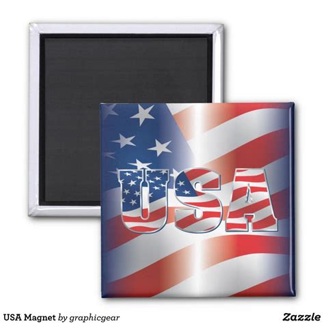 USA Magnet | Zazzle.com | Magnets, Usa gift, Zazzle