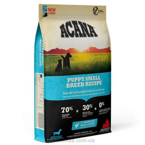 Acana Акана Recipe Puppy Small Breed корм для щенков мелких пород