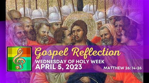 Daily Mass Readings Gospel Reflection Matthew April