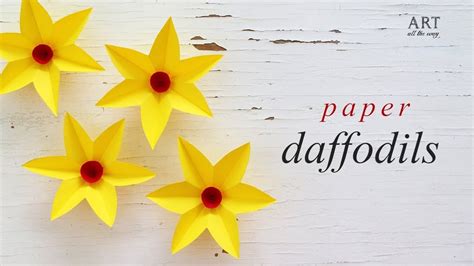Diy Paper Daffodils Flowers How To Make Paper Flower