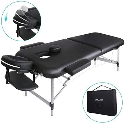 Naipo Table De Massage Cosmétique Lit De Massage Kiné Pliante Professionnel Portable Ergonomique
