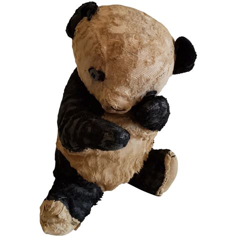 Well Loved Make Do Vintage Panda Bear Stuffed Toy In 2020 Collectable
