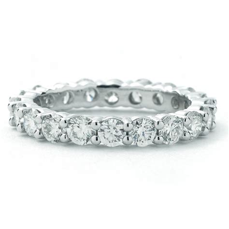 Shared Prong 2 14 CTTW Diamond Eternity Band In White Gold New York