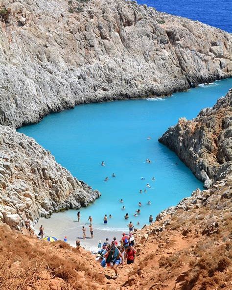 Seitan Limania Beach Crete Greece Les Plus Beaux Paysages Beau