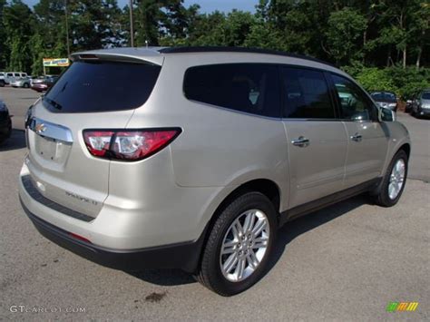 Champagne Silver Metallic 2014 Chevrolet Traverse Lt Awd Exterior Photo