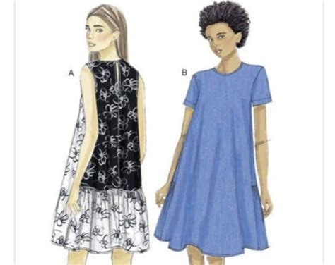 sewing pattern for womens dress vogue pattern v9237 womens loose fit dress pattern very easy
