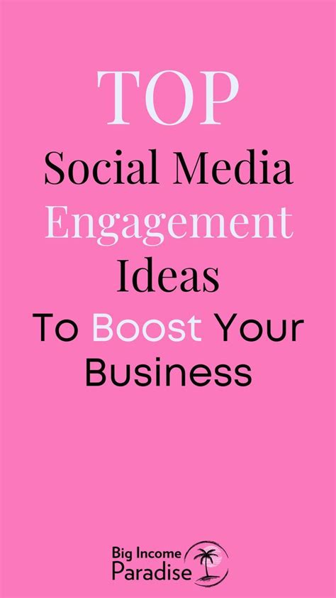 💥25 Social Media Engagement Ideas To Boost Your Business💥 Social