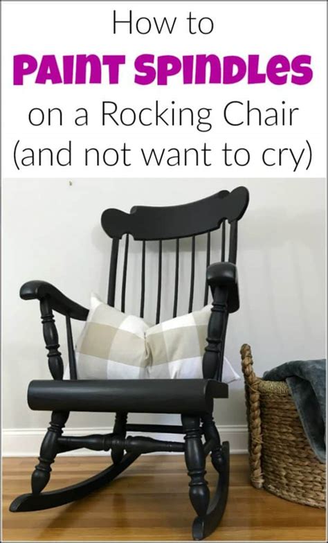 How To Paint A Wooden Rocking Chair With Spindles The Easy Way