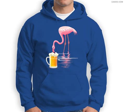 Womens Flamingo Drinking Beer Funny Pink Flamingo Sweatshirt And Hoodie