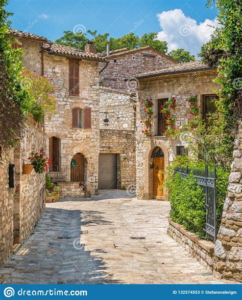a picturesque sight in assisi province of perugia umbria central italy stock image image